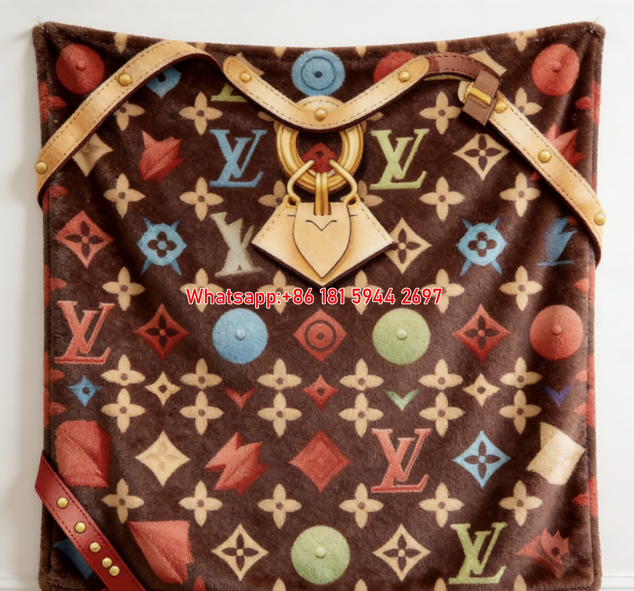 LV Iconic Throw Luxury Monogram Blanket IMG_3606